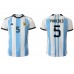 Billige Argentina Leandro Paredes #5 Hjemmetrøye VM 2022 Kortermet